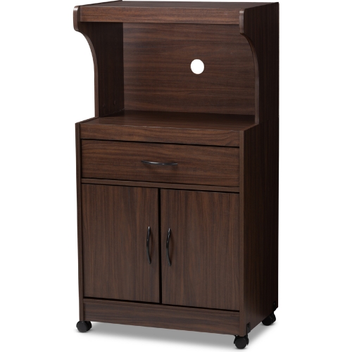 Tannis Storage Cabinet in Dark Walnut Finish