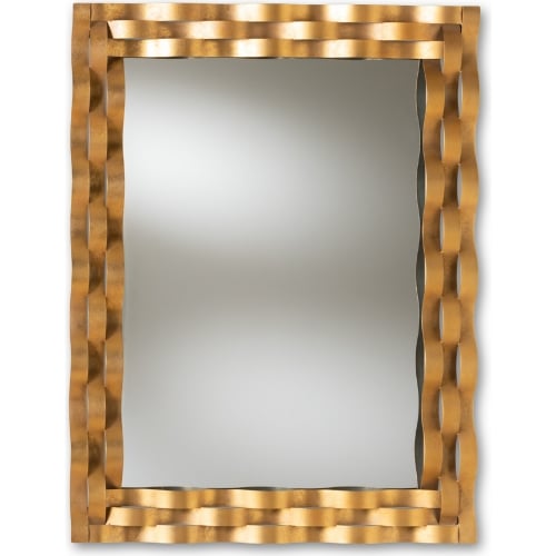 Arpina Rectangular Wall Mirror in Antique Gold