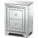 Mina 3 Drawer End Table in Mirror
