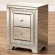 Mina 3 Drawer End Table in Mirror