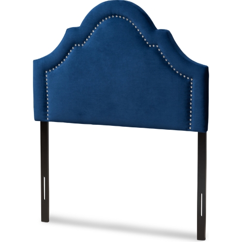 Rita Twin Headboard in Navy Blue Velvet