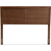 Raya Queen Headboard in Walnut Brown Finish Wood