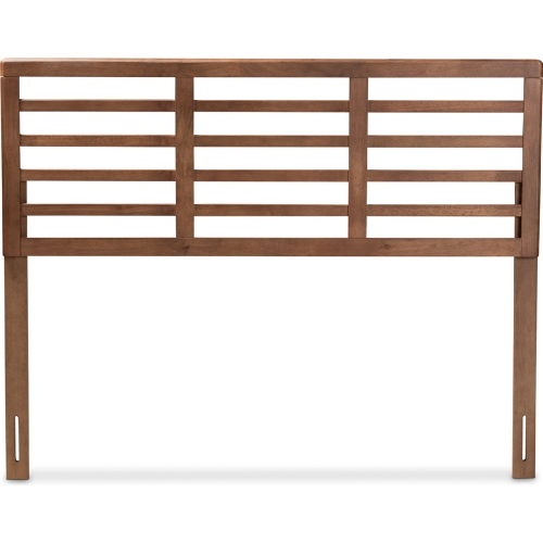 Salome Queen Open Slat Headboard in Walnut Finish Wood