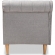 Emeline Chaise Lounge in Tufted Gray Fabric & Oak Finish