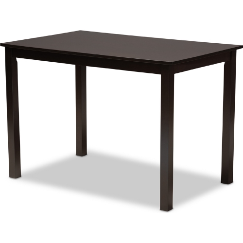 Renaud 5 Piece Dining Set in Sand Fabric & Espresso Wood