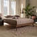 Karine Queen Platform Bed in Walnut Brown Wood
