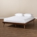 Karine Queen Platform Bed in Walnut Brown Wood