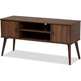 Alard 47" TV Stand in Walnut Brown Wood