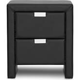 Frey Nightstand in Black Leatherette