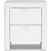 Frey Nightstand in White Leatherette