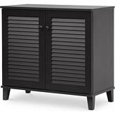 Coolidge Shoe Storage Cabinet in Espresso Finish