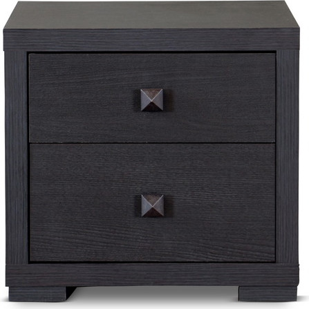 Espresso Nightstand in Dark Brown Wood