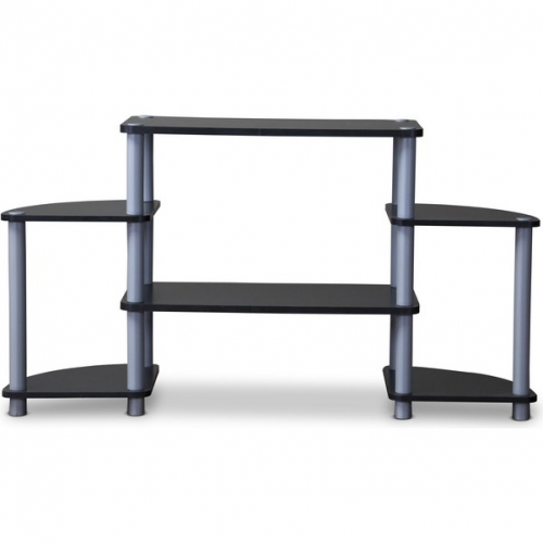 Orbit 42" TV Stand in Black & Silver