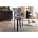 Peace Bar Stool in Zebra Print Fabric & Metal
