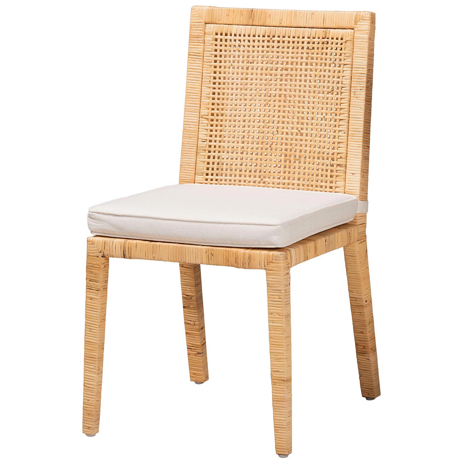 Home Baxton Studio Sofia Dining Chair in Natural Finish Wood