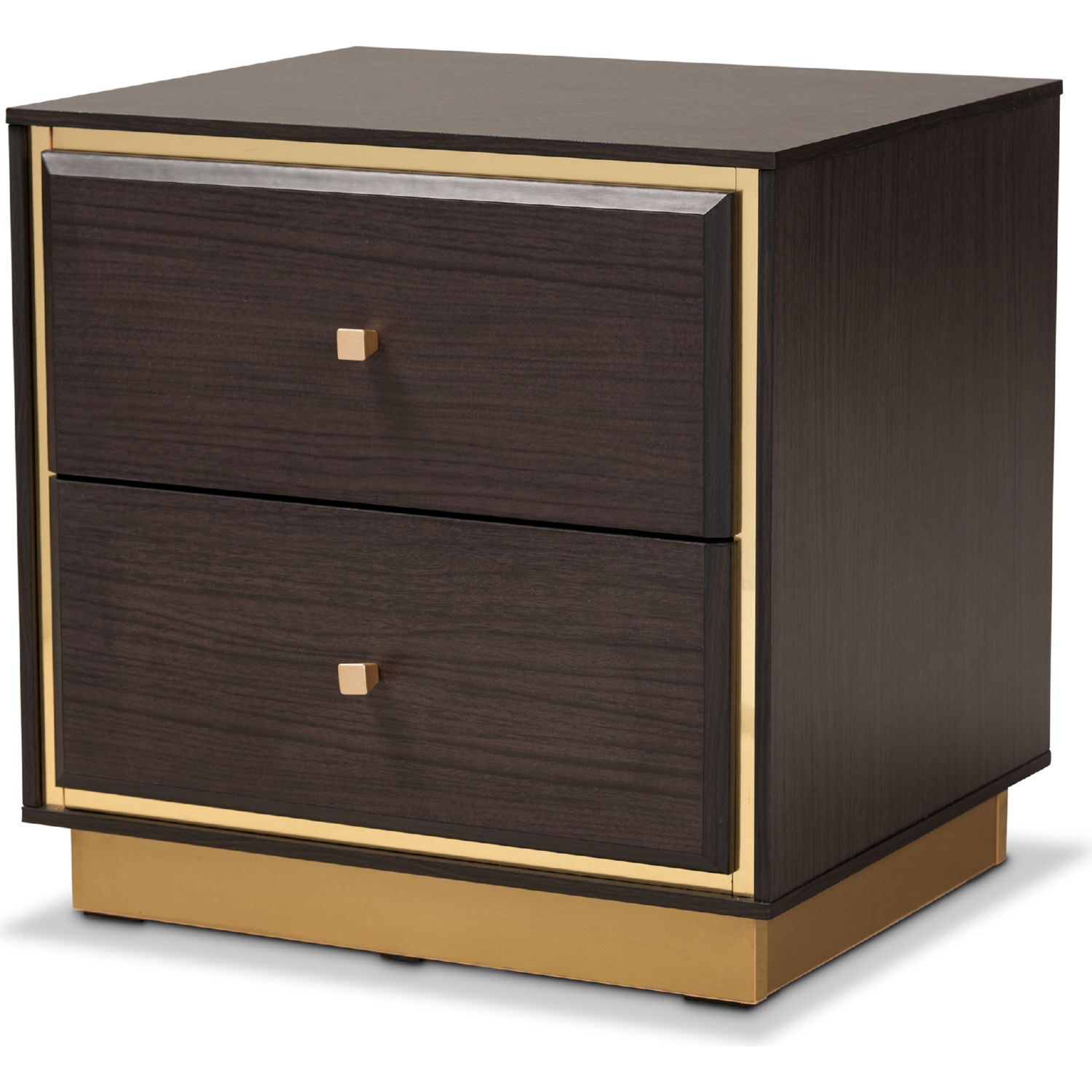 Baxton LV28ST28240 Modi Wenge NS Cormac 2 Drawer