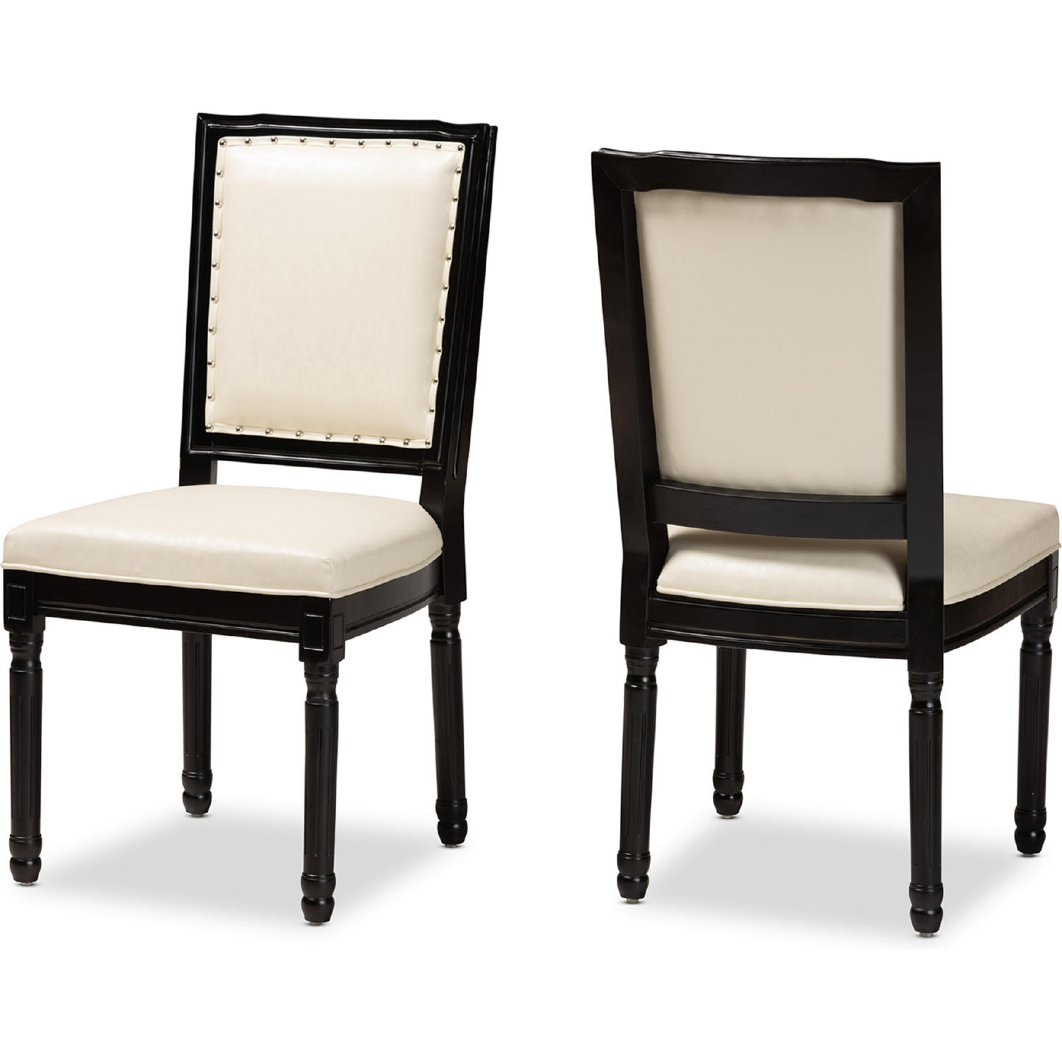 Beige King Louis dining chairs