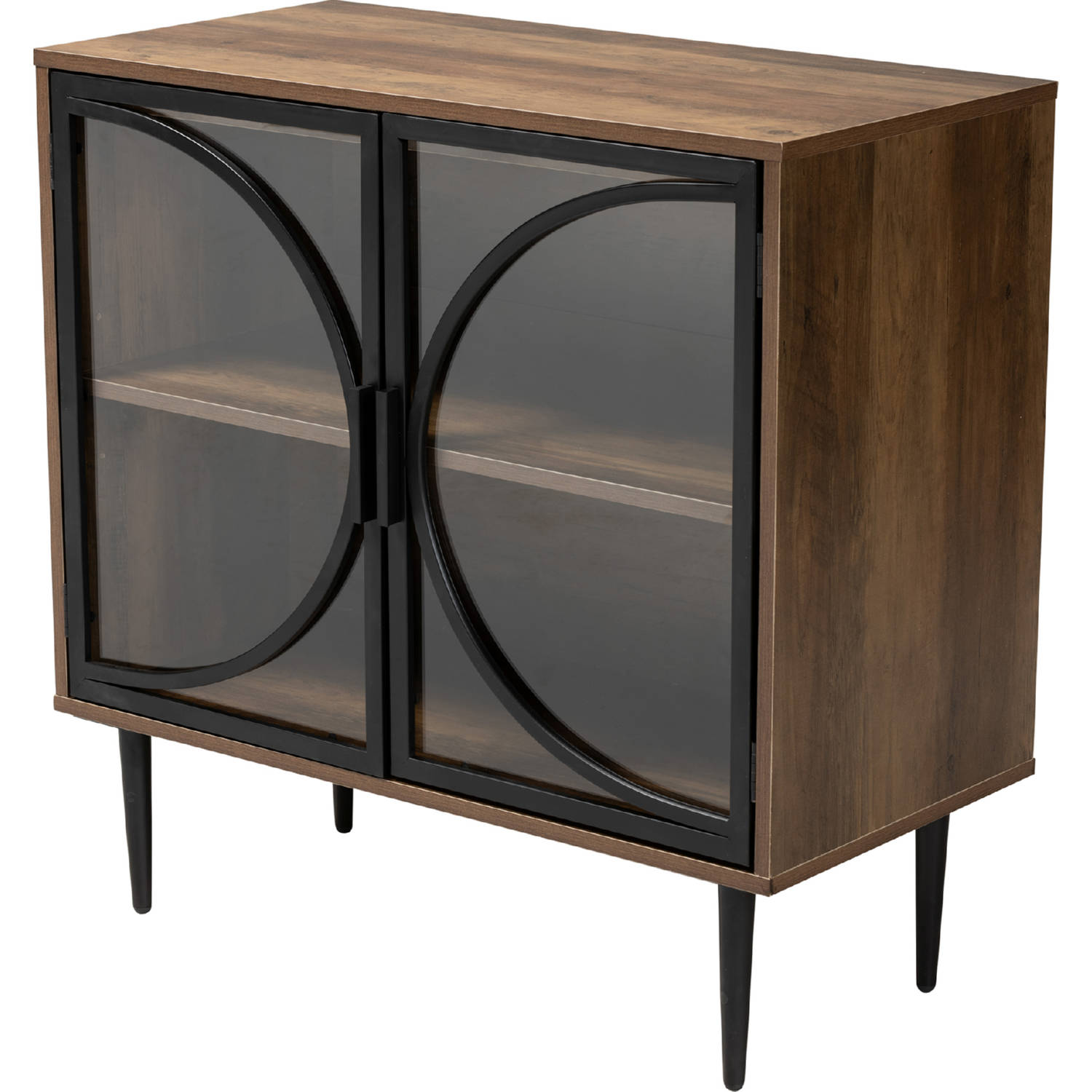 Baxton LCF20205 Brown Cabinet Carter 2 Door Sideboard in