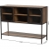 Cardea 2 Door Sideboard in Walnut Brown Finish Wood & Black Metal