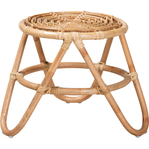 Jacinda End Table in Natural Brown Rattan