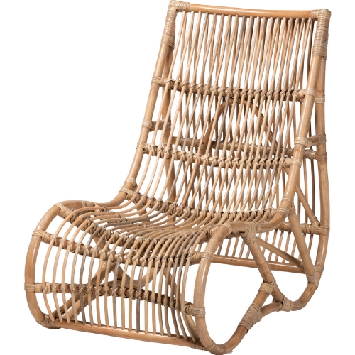 Genera Lounge Chair in Natural Rattan