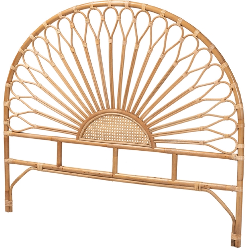 Perenna Queen Standalone Headboard in Natural Rattan