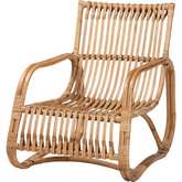 Blanca Accent Chair in Natural Rattan