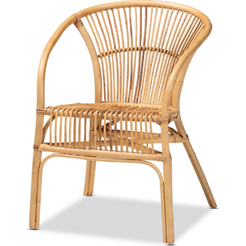 Murai Dining Chair in Natural Brown Rattan