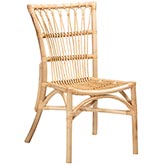 Ammi Dining Chair in Natural Brown Rattan