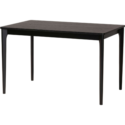 Sherwin 47" Dining Table in Black Finish Wood