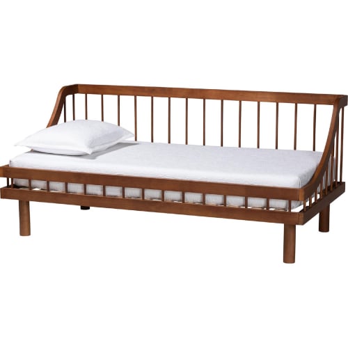 Helio Twin Daybed in Walnut Brown Finish Wood