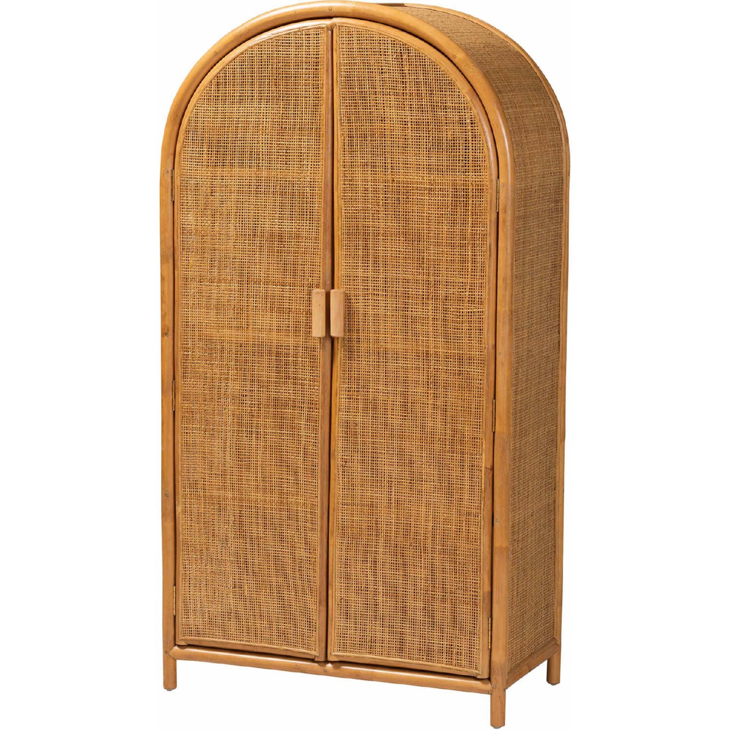 Baxton Puerterico-Light Honey Rattan-Large-Cabinet Paloma Large Storage ...