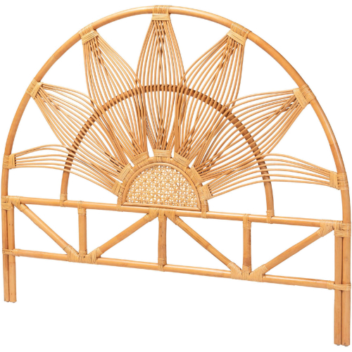 Jasmine King Standalone Headboard in Natural Rattan