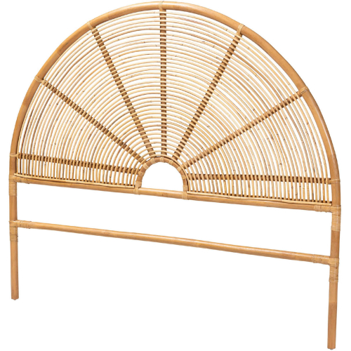 Nina Queen Standalone Headboard in Light Honey Rattan