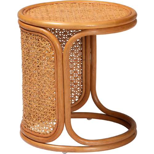 Eldon 17" End Table in Honey Finish Rattan