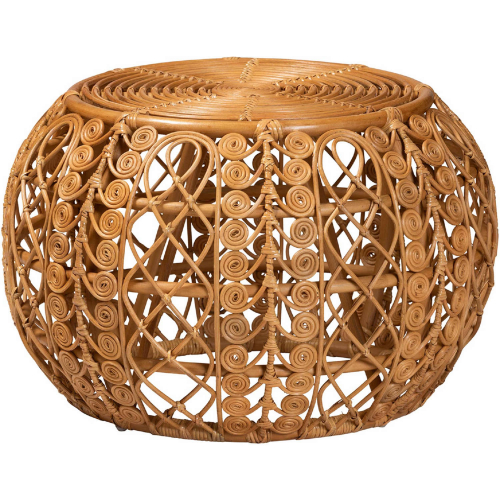 Tiramisu Coffee Table in Light Honey Finish Rattan