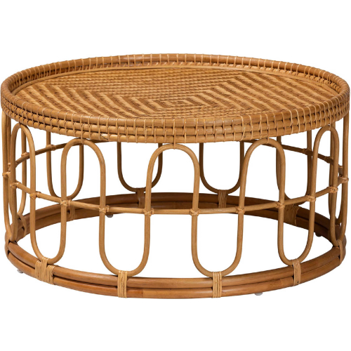 Phoenix Coffee Table in Light Honey Rattan