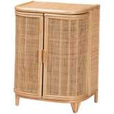 Yanka Storage Cabinet in Natural Rattan