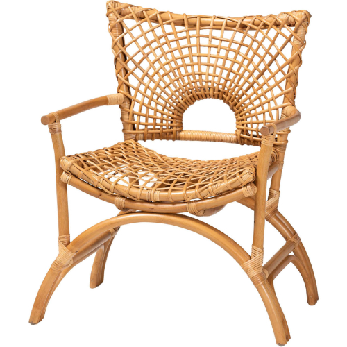 Mamba Accent Arm Chair in Natural Rattan