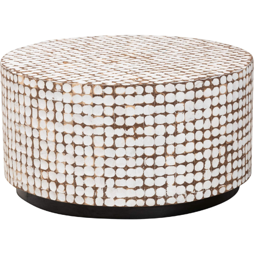 Kaloni Coffee Table in Ivory Coconut Shell & Acacia Wood