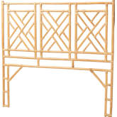 Karavo Queen Standalone Headboard in Natural Finish Rattan