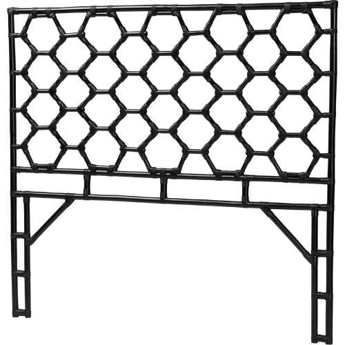 Revonda Queen Standalone Headboard in Black Rattan