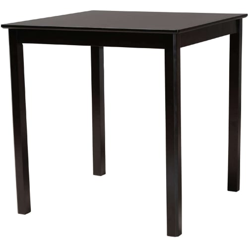 Lenoir Counter Pub Dining Table in Espresso Brown Finish Wood