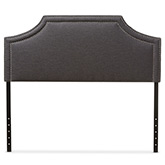 Avignon King Headboard in Gray Fabric