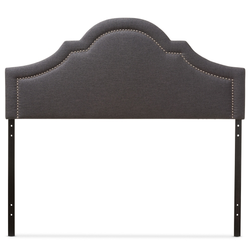 Rita Queen Headboard in Dark Gray Fabric