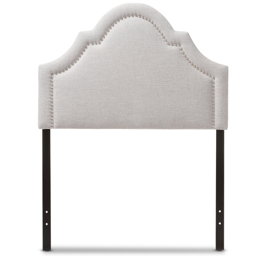 Rita Twin Headboard in Gray Beige Fabric