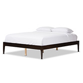 Bentley Queen Bed Frame in Cappuccino Brown Solid Wood