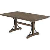 D174 72" Dining Table in Distressed Brown Oak MDF Wood