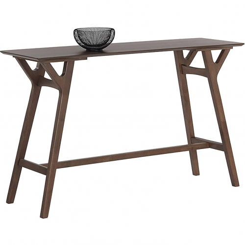 Haisley 59" Counter Dining Table in Walnut Finish Wood