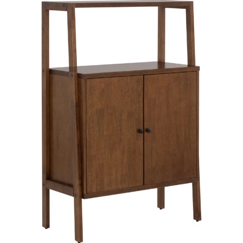 Novak Wine Cabinet in Walnut Finish Wood